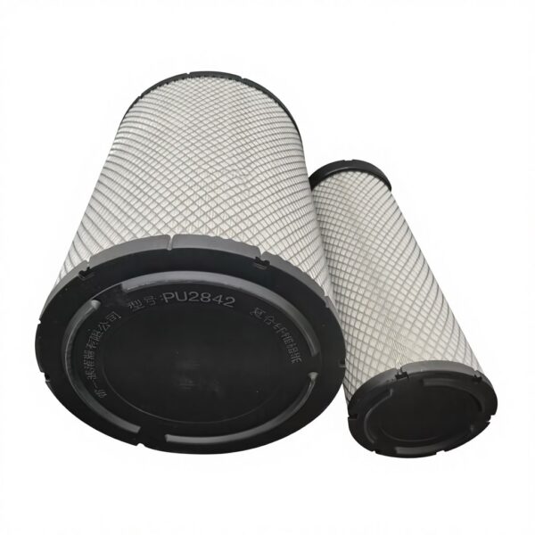 K2842 PU2842 Air Filter for LiuGong Wheel Loader product image 4 K2842 K2842 PU2842 Air Filter for LiuGong Wheel Loader LF-HE-AF-0009 replacement filter product image