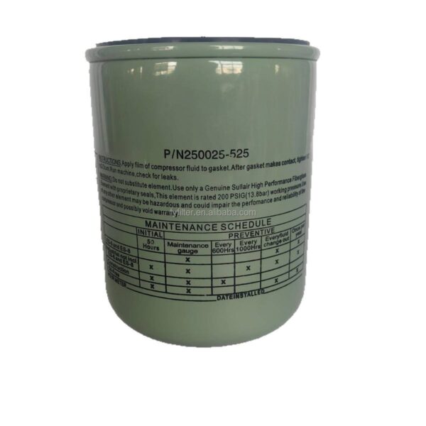 Sullair 250025-526 Sullair OF 250025-526 Compressor Oil Filter LF-AC-OF-0017 replacement filter product image